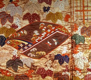 Detail eines Noh-Gewandes