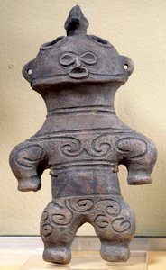 Dogu-Figur Japan, Höhe 20 cm, Neolithikum, Jomon-Periode von Japanese School