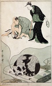 Träumende Katze - Japan