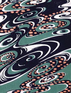 Stoffdesign, Ende des 19. Jahrhunderts von Japanese School