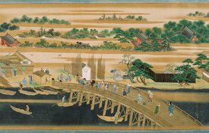 Berühmte Orte des Sumida-Flusses von Japanese School