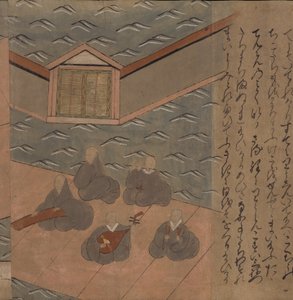 Japanische Musiker, Illustration aus dem 