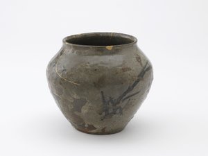 Krug mit Schilfrohrmotiv, Saga Präfektur, Momoyama-Periode, spätes 16.-frühes 17. Jahrhundert