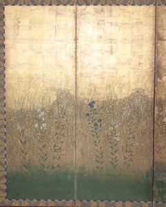 Mond in der Musashi-Ebene von Japanese School