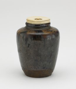 Teedose, Katatsuki-Typ, Seto, Aichi-Präfektur, Edo-Zeit, Mitte des 17. Jahrhunderts von Japanese School