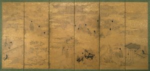 Die Geschichte von Genji, spätes 17. - frühes 18. Jahrhundert von Japanese School