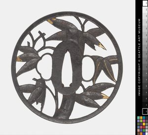 Tsuba: Bambus von Japanese School