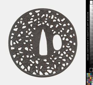 Tsuba: Hundert Affen von Japanese School