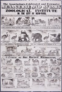 Die berühmte und umfangreiche Menagerie und Voliere der Association aus ihrem Zoologischen Institut in der Stadt New York