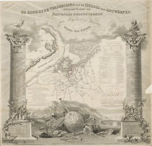 Die ruhmreiche Verteidigung der Zitadelle von Antwerpen, im Dezember 1832