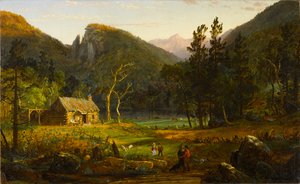 Eagle Cliff, Franconia Notch, New Hampshire, 1858 von Jasper Francis Cropsey