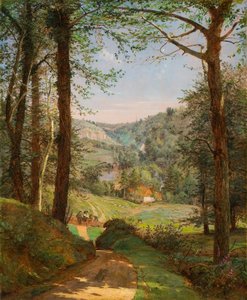 Luccombe Chine, Isle of Wight von Jasper Francis Cropsey