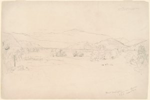Studie für "Ansicht des Mt. Washington" von Jasper Francis Cropsey
