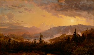 Sonnenuntergang nach einem Sturm in den Catskill Mountains, ca. 1860 von Jasper Francis Cropsey