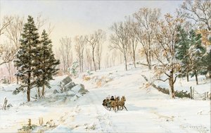 Winter auf der Ravensdale Road, Hastings-on-Hudson