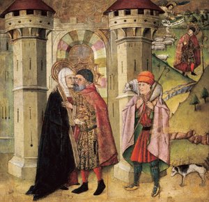 Heiliger Joachim und Heilige Anna an der goldenen Tür