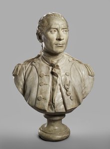 Porträtbüste von John Paul Jones, modelliert 1780, gegossen 1787-89 von Jean Antoine Houdon
