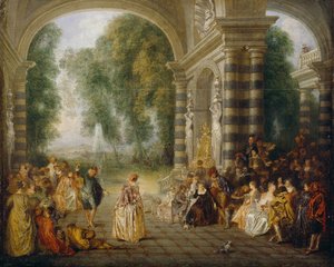 Die Freuden des Balls von Jean-Antoine Watteau