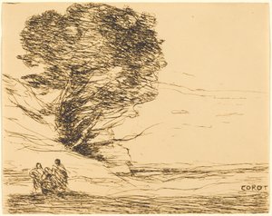 Erinnerung an Antibes von Jean-Baptiste-Camille Corot