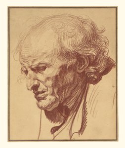 Kopf eines alten Mannes von Jean-Baptiste Greuze