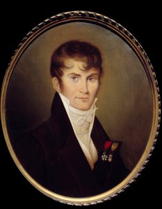 Porträt von Claude Francis, Baron de Meneval (1778-1850), Sekretär von Napoleon Bonaparte von Jean Baptiste Isabey