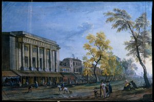 Das italienische Theater in Paris von Jean Baptiste Lallemand von Jean Baptiste Lallemand