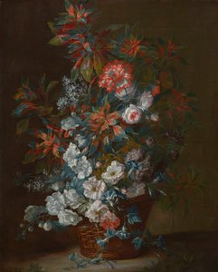 Blumen in einem Korb 1695 von Jean Baptiste Monnoyer
