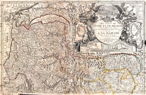 Schweiz (Kanton: Waadt, Wallis), Italien (Region: Aostatal, Piemont), Frankreich (Region: Franche-Comté, Rhône-Alpes) von Jean Baptiste Nolin