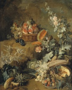 Stillleben mit Früchten und Gemüse („Erde“)