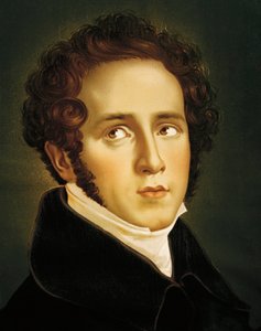 Italien, Catania, Porträt des italienischen Opernkomponisten Vincenzo Bellini