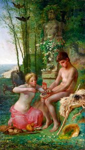 "Frühling, Daphnis und Chloe" von Jean Francois Millet