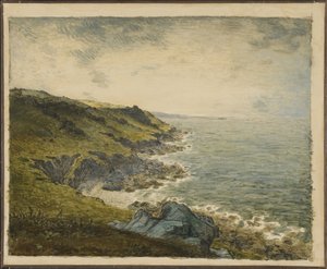 Die Küste bei Gréville von Jean-Francois Millet