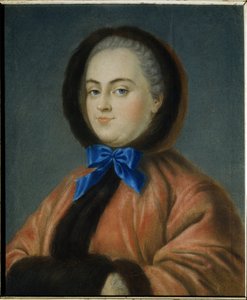 Winter. Porträt der Prinzessin Daria Alexejewna Golitsyna von Jean Francois Samsois