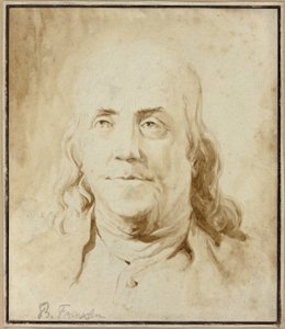 Benjamin Franklin, um 1778 von Jean Honore Fragonard