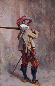 Ein Musketier zur Zeit Ludwigs XIII. von Frankreich von Jean Louis Ernest (after) Meissonier