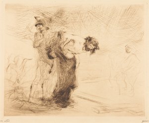 Der Christus, seiner Kleider beraubt von Jean-Louis Forain