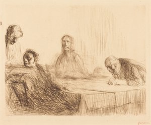 Das Abendmahl in Emmaus (zweite Platte) von Jean-Louis Forain