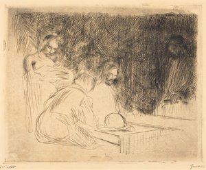 Das Abendmahl in Emmaus (dritte Platte) von Jean-Louis Forain