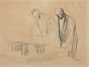 Die Hüte der Alliierten [recto] von Jean-Louis Forain