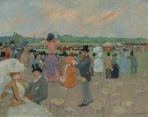 Die Rennen von Longchamp von Jean-Louis Forain