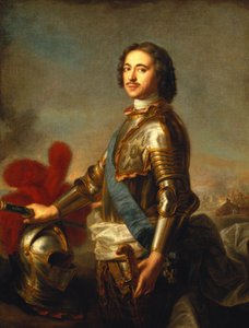 Porträt von Peter I. oder Peter der Große von Jean Marc Nattier