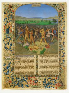 Eine Schlacht zwischen Römern und Karthagern, wahrscheinlich die Schlacht von Cannae