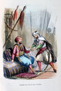 Abdullah im Zelt von Ibrahim Pascha empfangen, 1818, um 1847