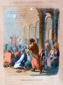 Universelles Gebet für die Überschwemmung des Nils, Ägypten, um 1847