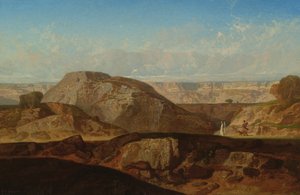 Raphael und Tobias auf dem Weg nach Rhages in Medien von Jean Adrien Guignet