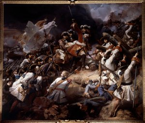 Die Schlacht von Denain am 24. Juli 1712 von Jean Alaux