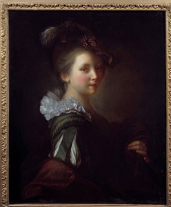 Porträt einer Frau. Gemälde von Jean Alexis Grimou (1680-1740) 18. Jahrhundert Toulouse, Musee des Augustins von Jean Alexis Grimou
