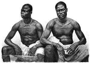 Zwei Männer aus Assinie, Guinea, ca. 1860-1920
