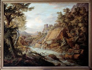 Landschaft und Fluss von Jean Antoine Constantin