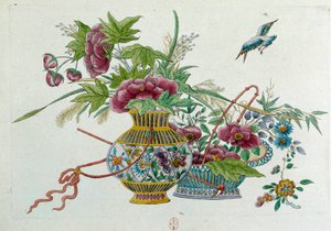 Blumen in einer Vase von Jean Antoine Fraisse